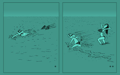 Jakštas Šarnas - Karikatra: Rykliai / Sharks // Caricature, Karikatros, Caricaturas, Karikaturen, caricatura, www.sarunas.com