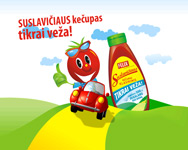 Suslavičiaus kečupo animacinė reklama