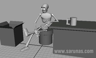 Animacija 3D testas