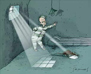 Jakštas Šarūnas - Karikatūra: Kalėjimas / Jail // Caricature, Karikatūros, Caricaturas, Karikaturen, caricatura, www.sarunas.com