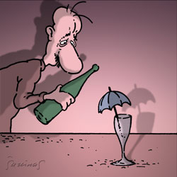 Jakštas Šarūnas - Karikatūra: Abstinentas / Abstinent // Caricature, Karikatūros, Caricaturas, Karikaturen, caricatura, www.sarunas.com