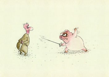 Jakštas Šarūnas - Karikatūra: Špaga / Rapier // Caricature, Karikatūros, Caricaturas, Karikaturen, caricatura, www.sarunas.com