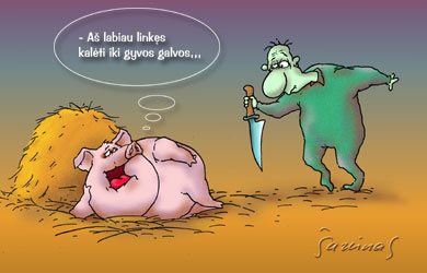 Jakštas Šarūnas - Karikatūra: Iki gyvos galvos / Life imprisonment // Caricature, Karikatūros, Caricaturas, Karikaturen, caricatura, www.sarunas.com